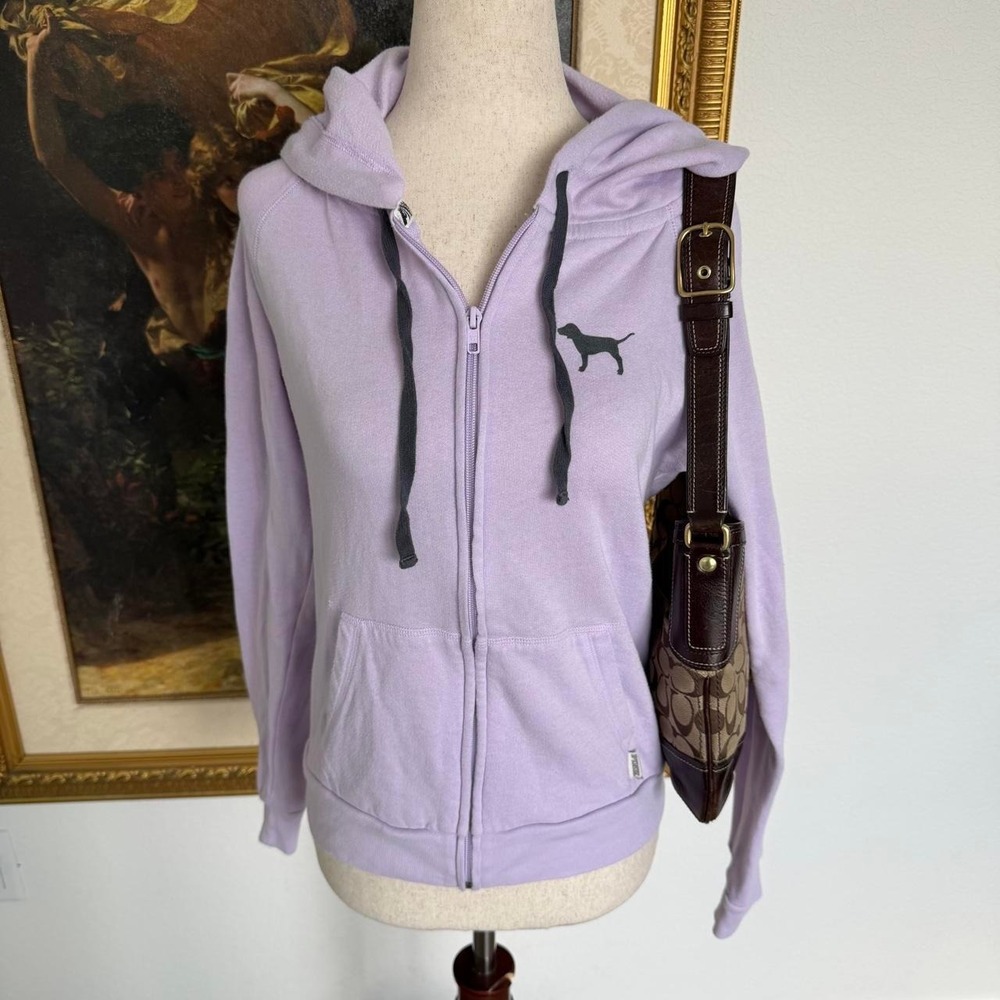 Victoria's Secret Pink Lavender Zip up Hoodie